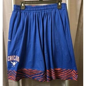 Zubaz Gym Shorts Mens Large  Royal Blue Chicago Logo‎ Baseball